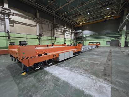 AGV платформы для авиационного завода