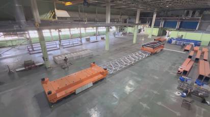 AGV платформы для авиационного завода