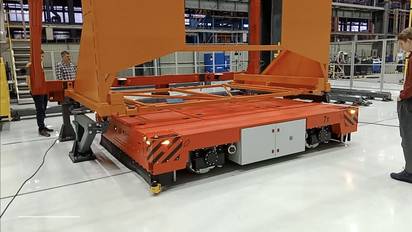 AGV платформы для авиационного завода, г/п 7 т