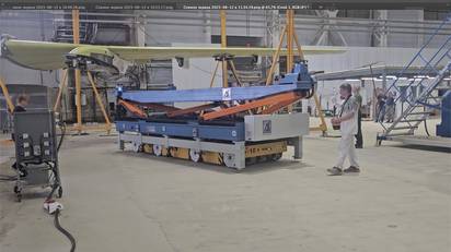 Автоматизированная AGV платформа для авиационного завода г/п 10 т