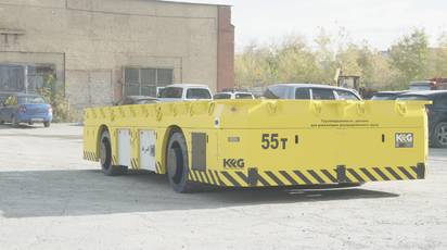 Самоходная транспортированная платформа грузоподъемностью 55 тонн