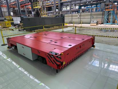 AGV платформы для авиационного завода, г/п 7 т